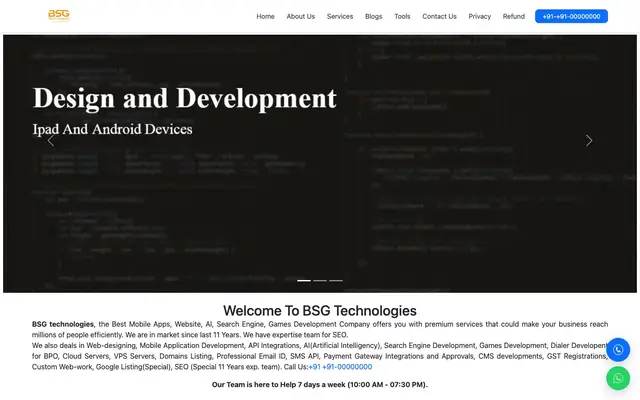 BSG Technologies website