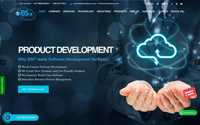 BSIT Software Services website