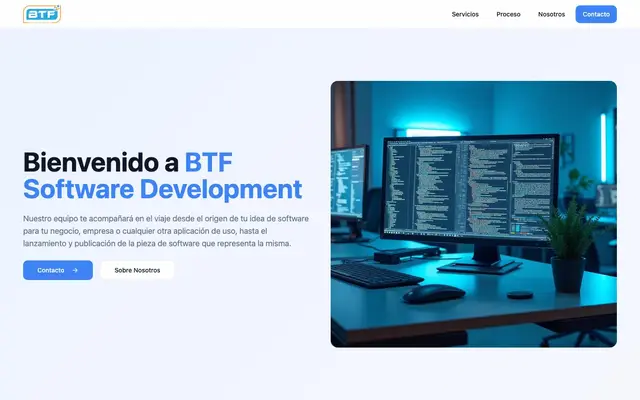 BTF Software Development website