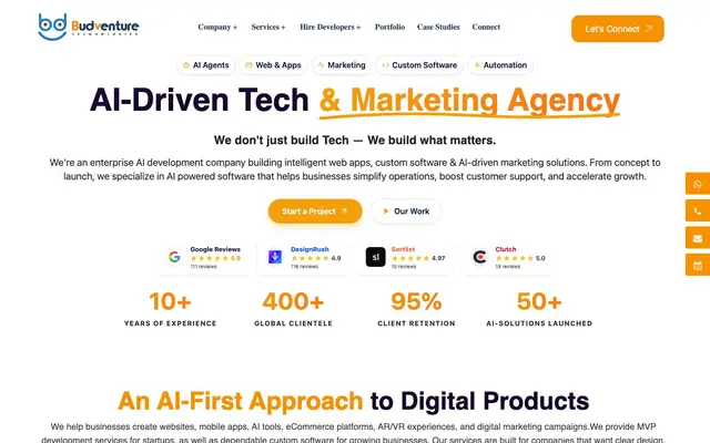 Budventure Technologies Pvt Ltd website