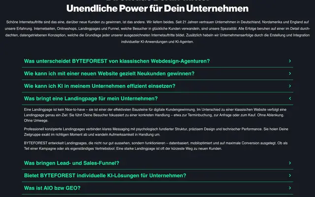 BYTEFOREST website
