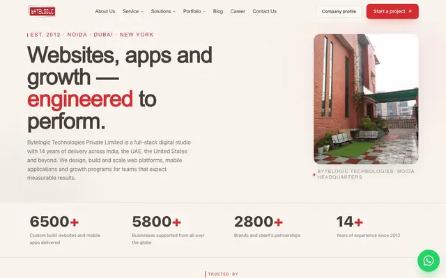 Bytelogic Technologies website
