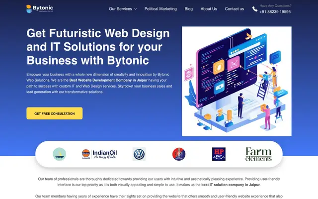 Bytonic Web Solution Pvt. Ltd. website