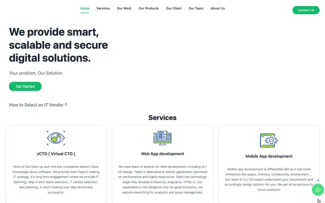 Cabbagesoft Technologies website