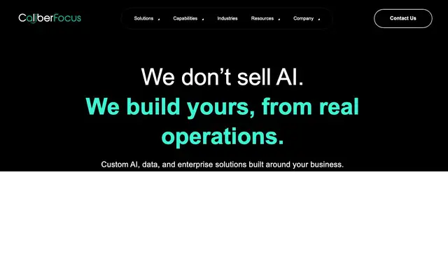CaliberFocus Business Solutions Pvt. Ltd. website