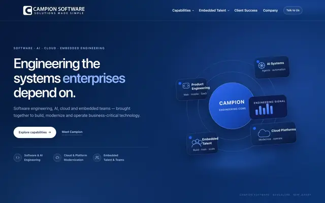 Campion Software Solutions Pvt Ltd website