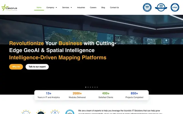 Canopus Infosystems Private Limited website