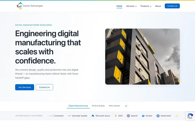 Canwin Technologies website