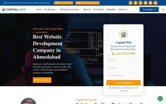 Capital Web website