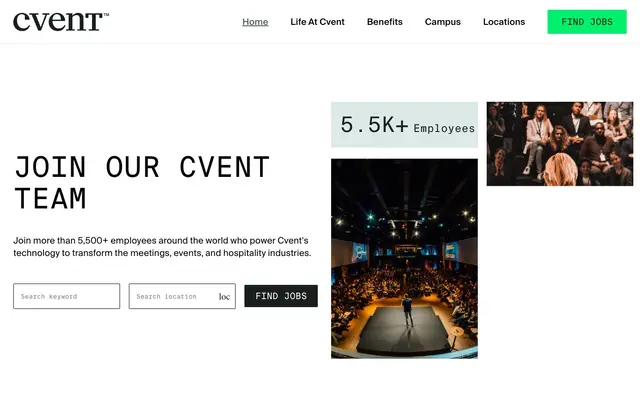 Cvent India website