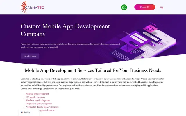 Carmatec IT Solutions Pvt. Ltd website