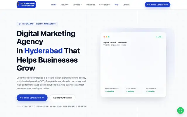 Cedar Global Technologies website