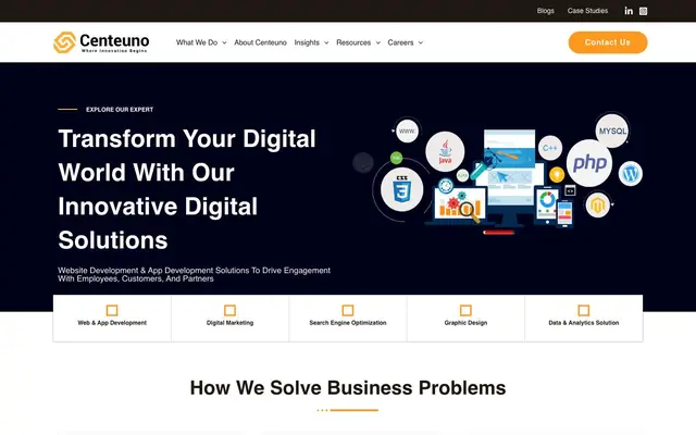 Centeuno Technologies website
