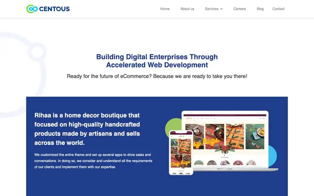 Centous Solutions website
