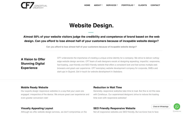 CF7 Web Designer website