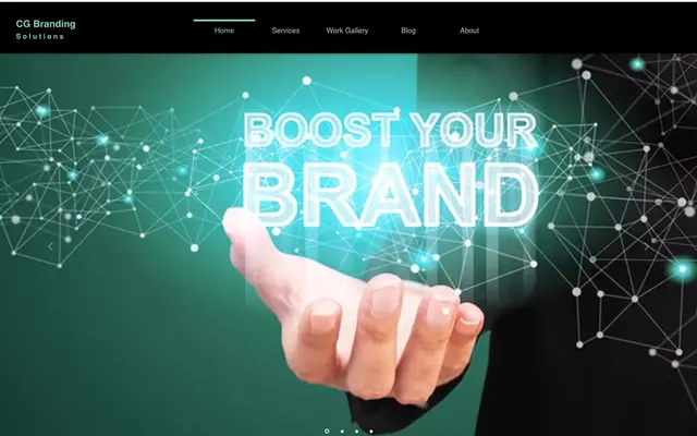 CG Branding Solutions website