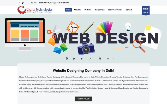 Chahar Technologies website
