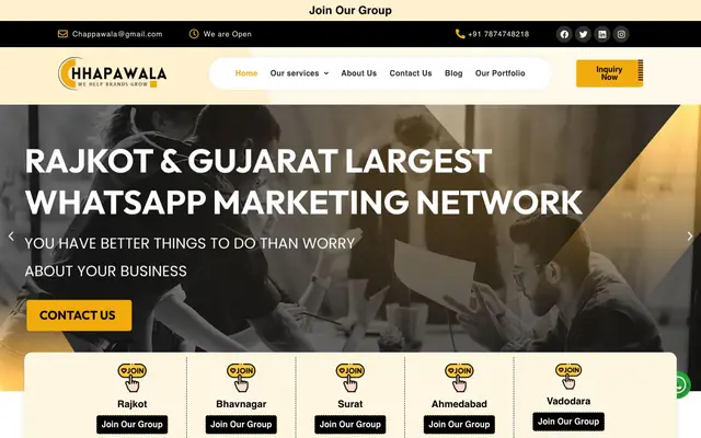 Chhapawala Digital Marketing Agency website