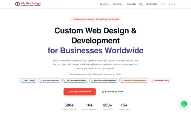 Chulbul Design website