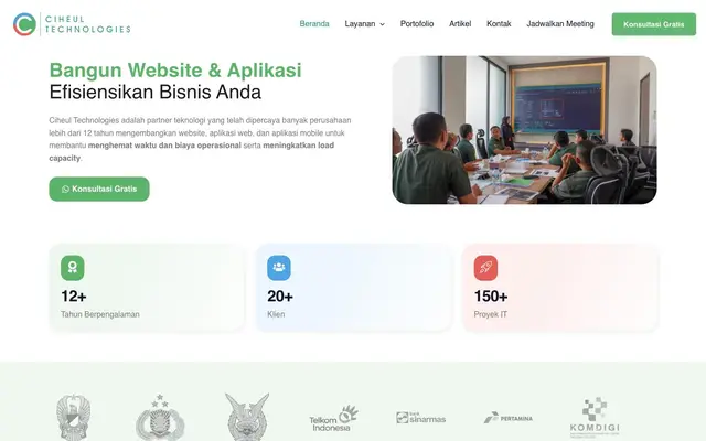 Ciheul Technologies Bandung - Software and Mobile App Development website