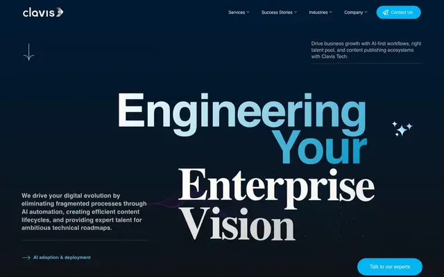 Clavis Technologies website