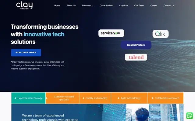 Clay TechSystems website