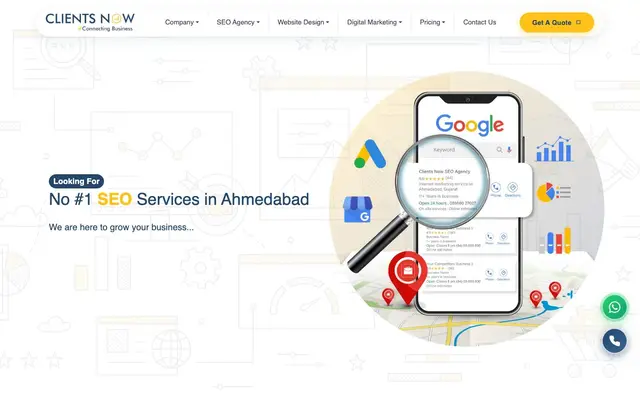 Clients Now Technologies website
