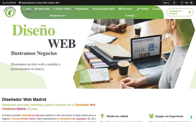 Diseño Web Madrid Freelance website