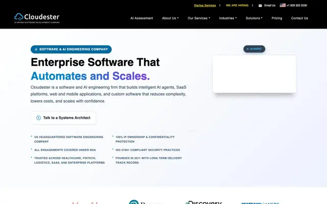 Cloudester Software LLP website