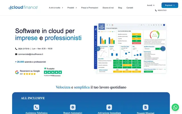 Cloud Finance website