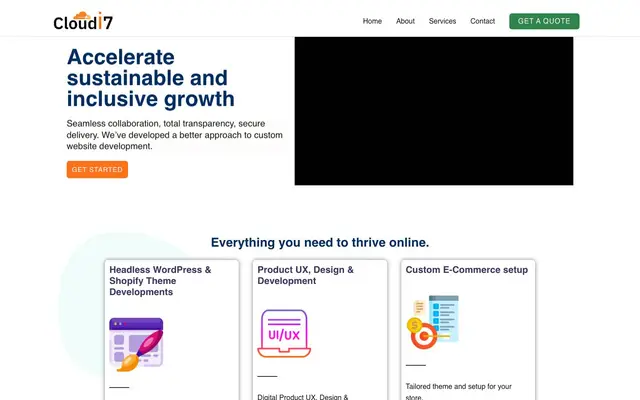 Cloudi7 Technologies website