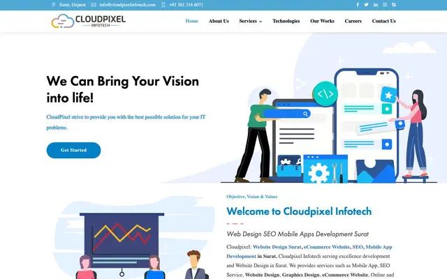 Cloudpixel Infotech - Web Design, SEO, Mobile Apps Development website