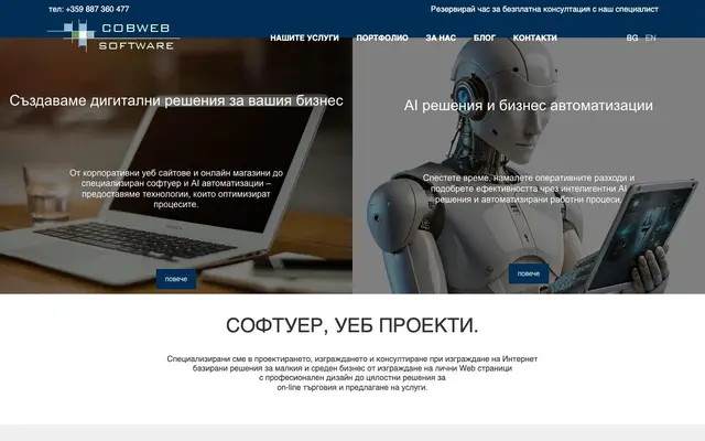 Cobweb Software website