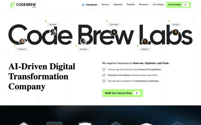 Code Brew Labs website