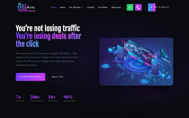 Codearts Solution Pvt Ltd website