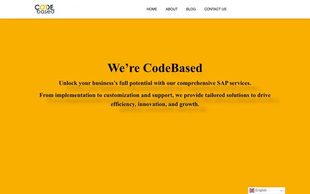 CodeBased Ltd. (SAP Consultancy Services) website