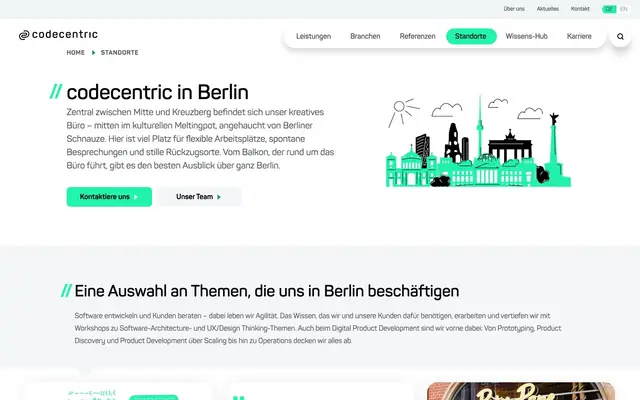 codecentric AG website