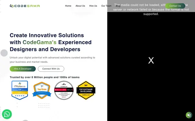 CodeGama Private Limited website