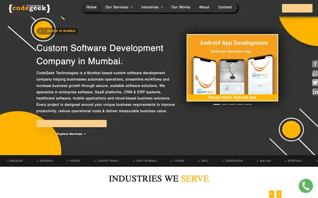CodeGeek Technologies website