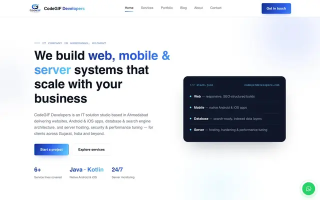 CodeGif Developers website