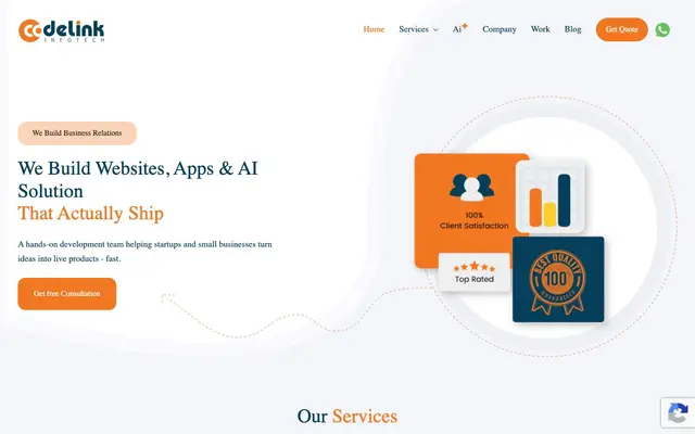 Codelink Infotech website