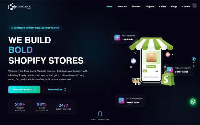 Codelock Solutions website