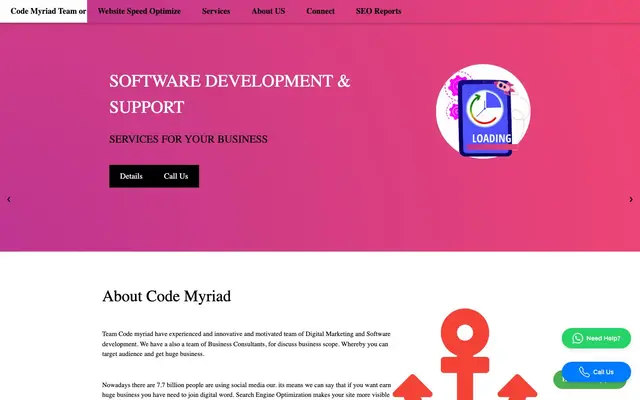 Code Myriad Team : Best Software and Mobile apps Development Company in Lucknow website