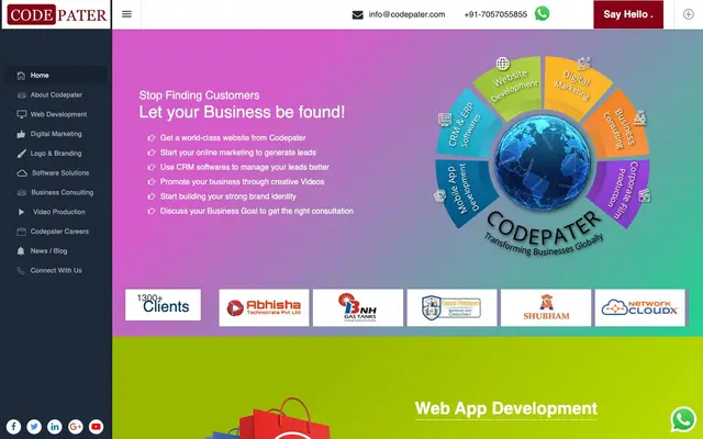 Website Developer In Pune | Codepater website