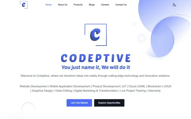 CODEPTIVE website