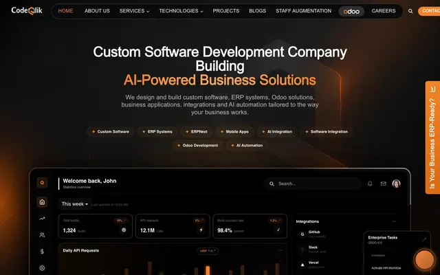 CodeQlik - IT Solutions website