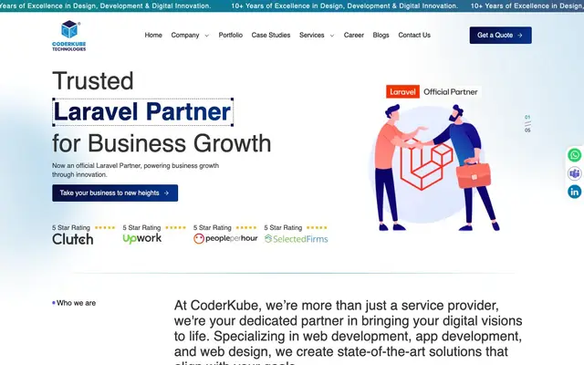 CoderKube Technologies website