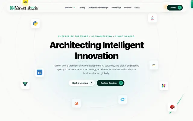 Coder Roots website