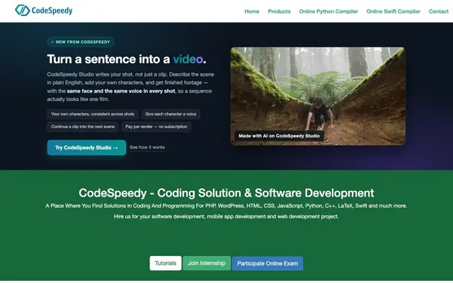 CodeSpeedy Technology Private Limited - Web Development & Mobile App Development Company website