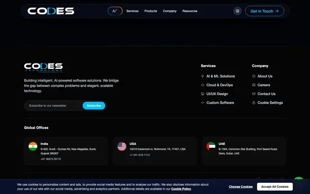 Codes Technology website